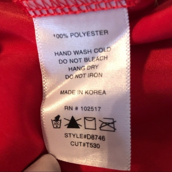 Soprano Size XS Color Block Cinched Waist Lightweight Dress Red Tan - Picture 9 of 9